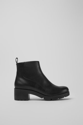 Camper Wanda - Schwarze Lederstiefelette für Damen.