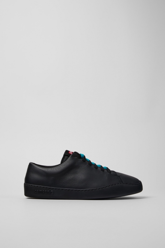 Camper Twins - Schwarzer Herrensneaker aus Leder.