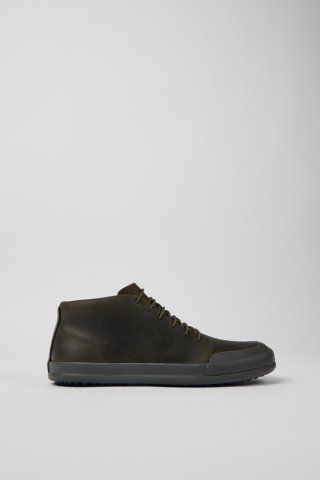 Camper Chasis - Dunkelgrüne Herrenstiefelette aus Leder Camper Chasis - Dunkelgrüne Herrenstiefelette aus Leder