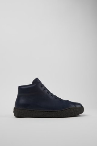 Camper Peu Terreno - Blauer Desert-Boot aus Leder für Herren Camper Peu Terreno - Blauer Desert-Boot aus Leder für Herren