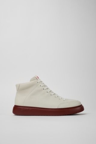 Camper Runner K21 - Weißer Herrensneaker aus ungefärbtem Leder