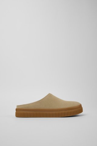 Camper Peu Roda - Beige Nubuksandalen für Damen.