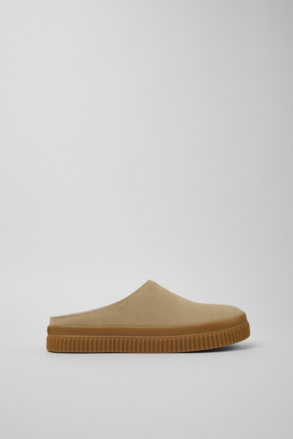 Camper Peu Roda - Beige Nubuksandalen für Damen.