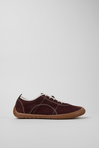 Camper Peu Path - Weinroter Herrensneaker aus Nubukleder.