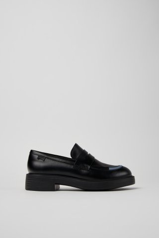 Camper Twins - Schwarzer Damenloafer aus Leder Camper Twins - Schwarzer Damenloafer aus Leder