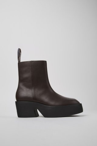 Camper Billie - Brauner Damenstiefel aus Leder