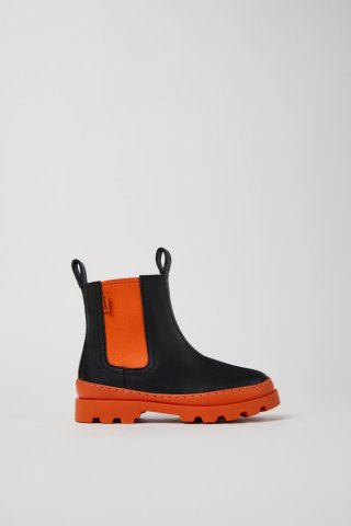 Camper Brutus - Schwarzer Kinder-Chelseastiefel aus Leder Camper Brutus - Schwarzer Kinder-Chelseastiefel aus Leder