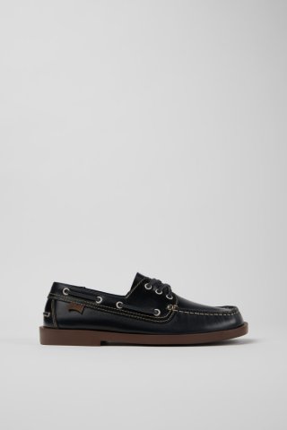 Camper Don - Blauer Herrenmokassin aus Leder. Camper Don - Blauer Herrenmokassin aus Leder.