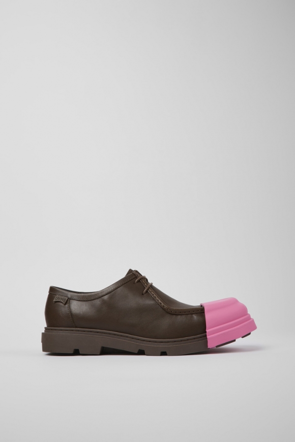 Camper Junction - Brauner Herrenschuh aus Leder.