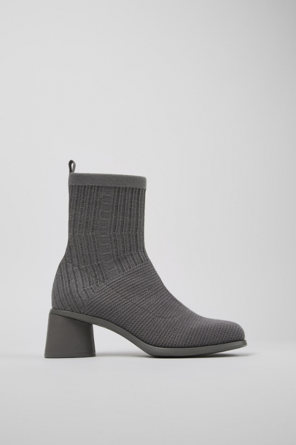 Camper Kiara TENCEL® - Grauer Damenstiefel aus Textil