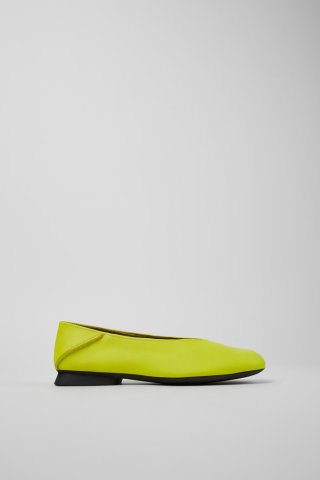 Camper Casi Myra - Gelbe Damenballerinas aus Leder