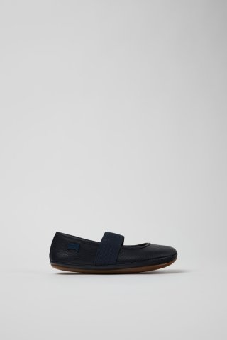 Camper Right - Blaue Lederballerinas für Kinder. Camper Right - Blaue Lederballerinas für Kinder.