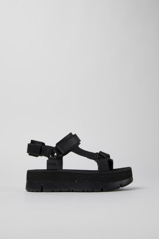 Camper Oruga Up - Damensandale aus Leder in Schwarz Camper Oruga Up - Damensandale aus Leder in Schwarz