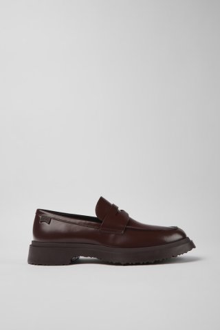 Camper Walden - Weinroter Herrenloafer aus Leder