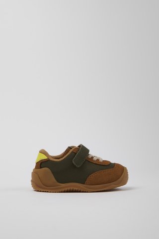 Camper Dadda - Grüne Kindersneaker aus Textil und Nubukleder Camper Dadda - Grüne Kindersneaker aus Textil und Nubukleder