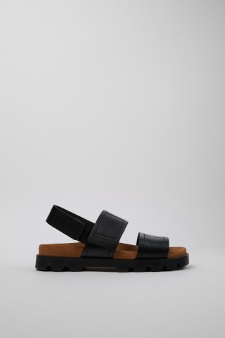 Camper Brutus Sandal - Schwarze Ledersandale für Damen.