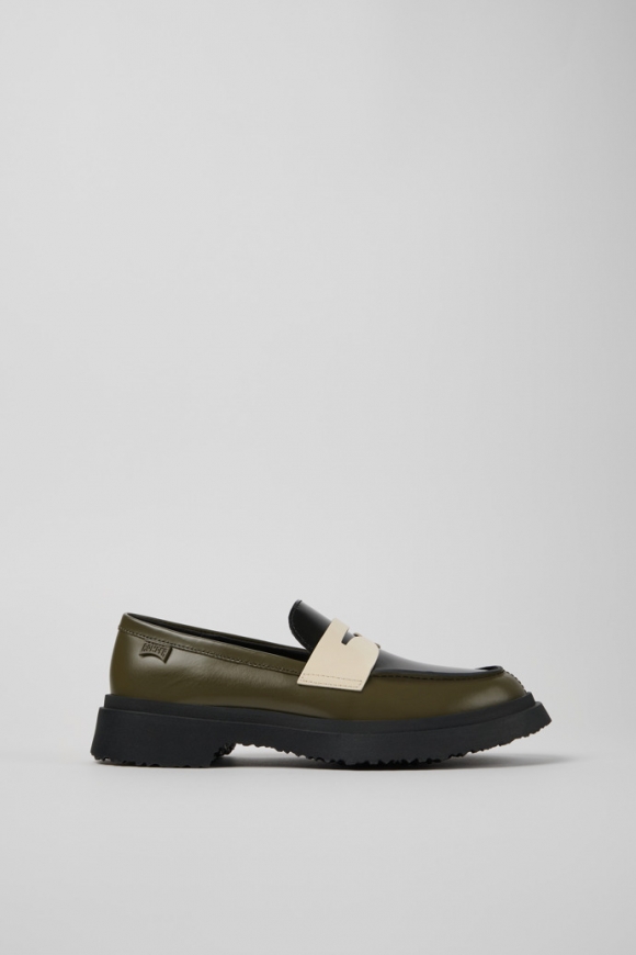 Camper Twins - Mehrfarbige Lederballerinas/Mokassins für Damen.