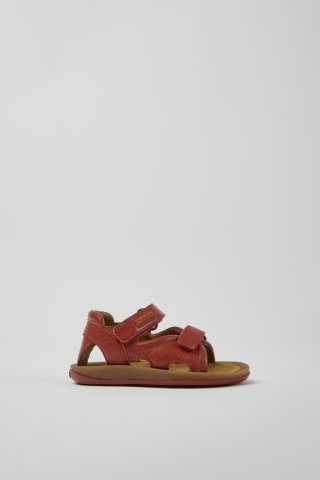 Camper Bicho - Rote Kindersandale aus Leder Camper Bicho - Rote Kindersandale aus Leder