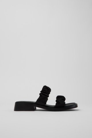 Camper Dana - Schwarze Sandalen aus recyceltem PET für Damen.