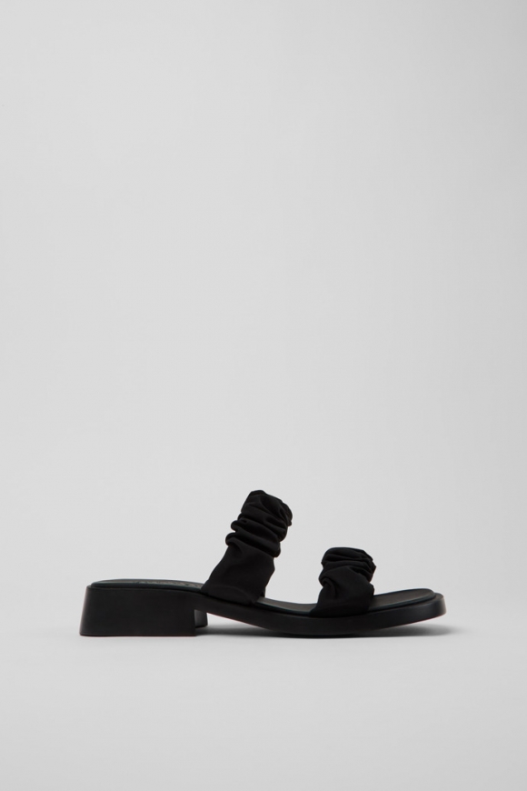 Camper Dana - Schwarze Sandalen aus recyceltem PET für Damen.