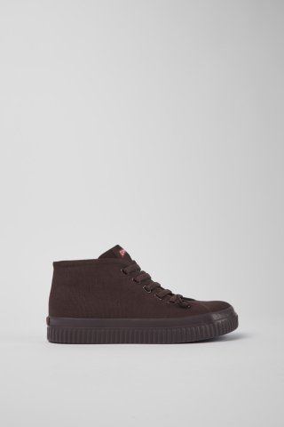 Camper Peu Roda - Weinrote Textilstiefel für Damen.