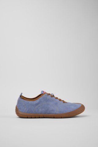 Camper Peu Path - Blauer Damensneaker aus Nubukleder. Camper Peu Path - Blauer Damensneaker aus Nubukleder.