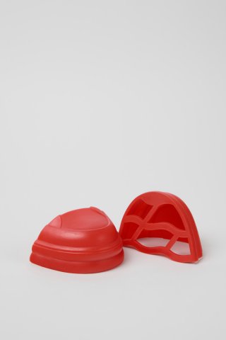 Camper Junction Runner Toe Caps - Zehenaufsätze aus Gummi in Rot.