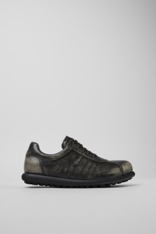 Camper Pelotas - Grauer Herrenschuh aus pflanzlich gegerbtem Leder. Camper Pelotas - Grauer Herrenschuh aus pflanzlich gegerbtem Leder.