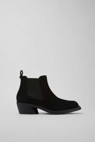 Camper Bonnie - Schwarze Damenstiefelette aus Nubukleder Camper Bonnie - Schwarze Damenstiefelette aus Nubukleder