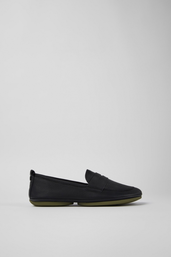 Camper Right - Schwarze Lederloafer für Damen