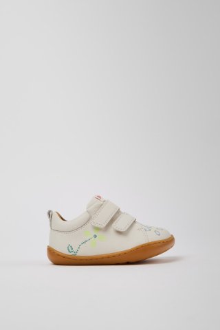 Camper Twins - Weiße Kindersneaker aus Leder. Camper Twins - Weiße Kindersneaker aus Leder.