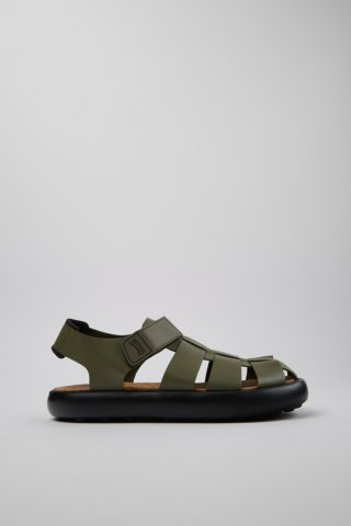 Camper Pelotas Flota - Grüne Herrensandalen aus Leder. Camper Pelotas Flota - Grüne Herrensandalen aus Leder.