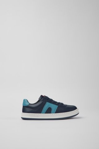 Camper Runner - Dunkelblauer Kindersneaker aus Leder