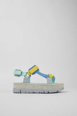 Camper Oruga Up - Mehrfarbige Ledersandalen für Damen Camper Oruga Up - Mehrfarbige Ledersandalen für Damen