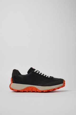 Camper Drift Trail VIBRAM - Schwarzer Herrensneaker aus Textil und Nubukleder
