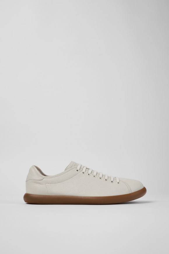 Camper Pelotas Soller - Weißer Herrensneaker aus Leder.
