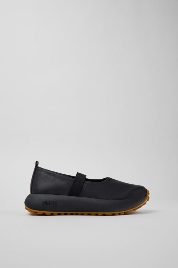 Camper Pelotas Athens - Schwarzer Damensneaker aus Leder.