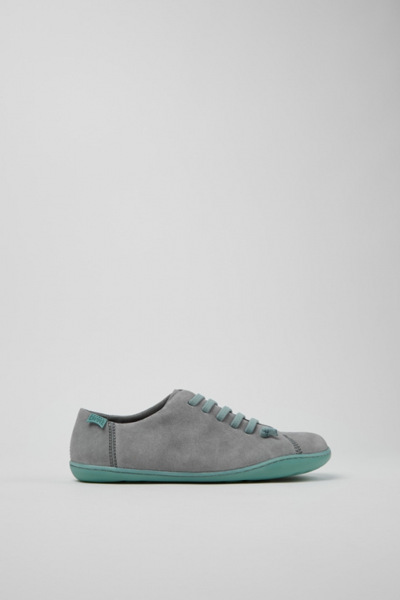 Camper Peu - Graue Damenschuhe aus Nubukleder.