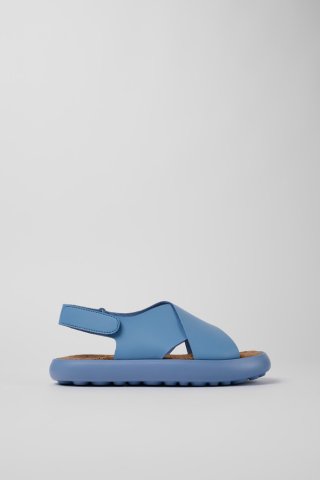 Camper Pelotas Flota - Blaue Damensandalen aus Leder mit Kreuzriemen Camper Pelotas Flota - Blaue Damensandalen aus Leder mit Kreuzriemen