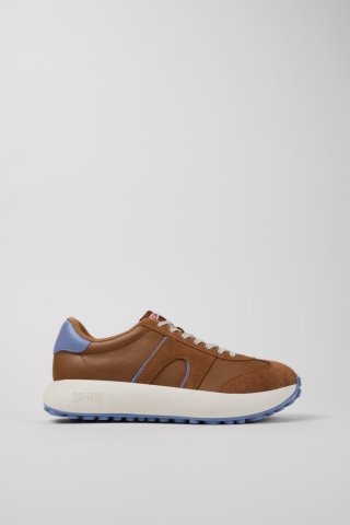 Camper Pelotas Athens - Mehrfarbiger Herrensneaker aus Leder und Nubukleder.