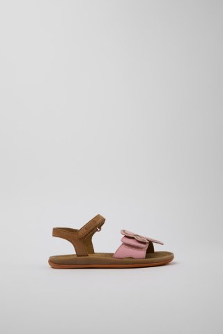 Camper Twins - Mehrfarbige Kindersandalen aus Leder. Camper Twins - Mehrfarbige Kindersandalen aus Leder.