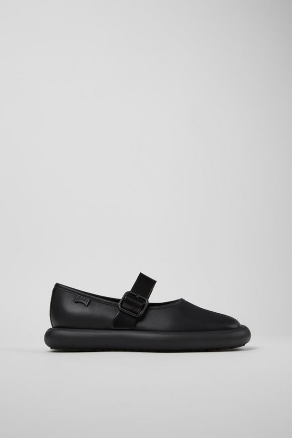 Camper Onda - Schwarzer Frauenschuh aus Leder.