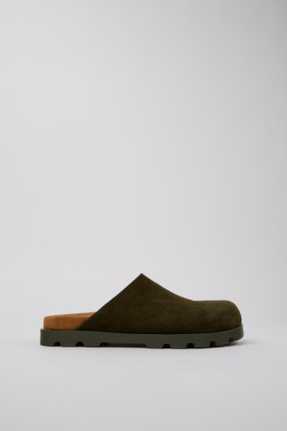 Camper Brutus Sandal - Grüne Nubukleder Sandalen für Herren. Camper Brutus Sandal - Grüne Nubukleder Sandalen für Herren.