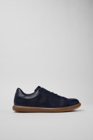 Camper Pelotas Soller - Blauer Herrensneaker aus Leder.