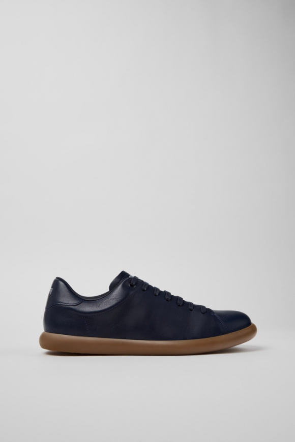 Camper Pelotas Soller - Blauer Herrensneaker aus Leder.