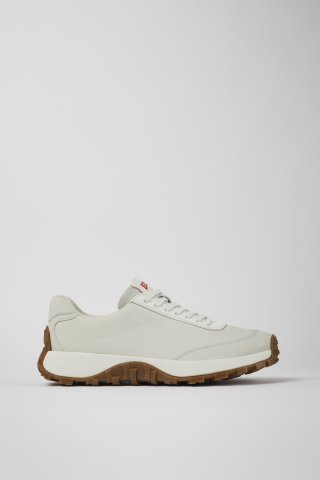 Camper Drift Trail - Weißer Herrensneaker aus Leder.