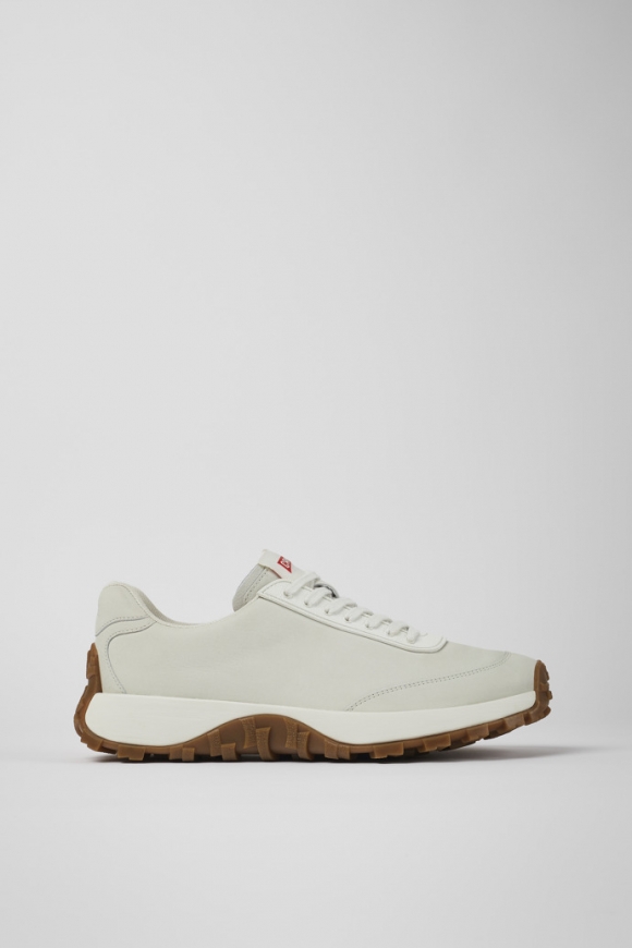 Camper Drift Trail - Weißer Herrensneaker aus Leder.