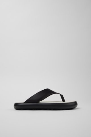 Camper Twins - Schwarze Ledersandalen für Damen. Camper Twins - Schwarze Ledersandalen für Damen.