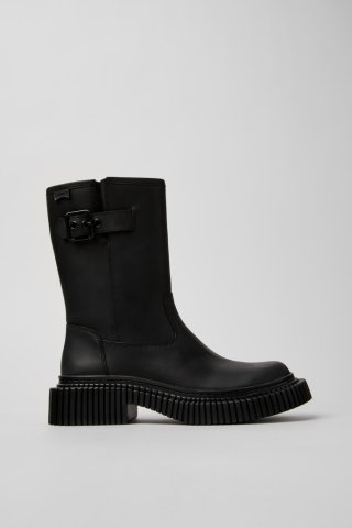 Camper Pix Berlin - Schwarze Stiefeletten aus Nubukleder für Damen. Camper Pix Berlin - Schwarze Stiefeletten aus Nubukleder für Damen.