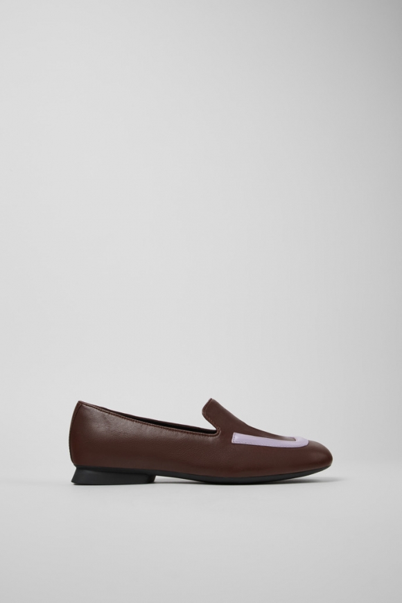 Camper Twins - Braune Damenballerinas aus Leder